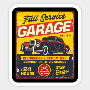 Retro Vintage Automotive Tin Sign Sticker